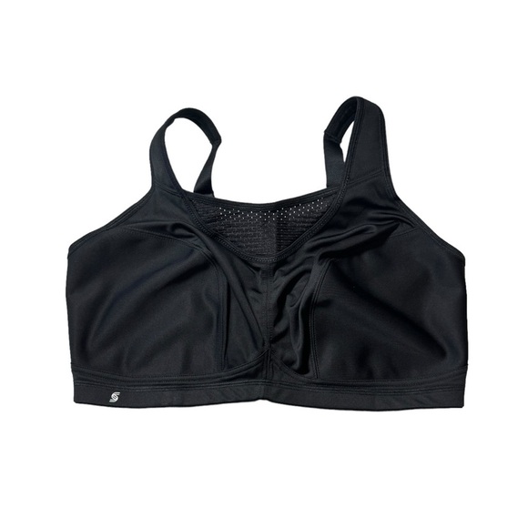 GLAMORISE SPORT black wire-free magic lift high impact sports bra - Picture 3 of 5